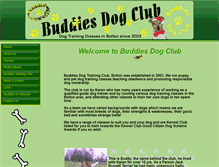 Tablet Screenshot of buddiesdogclub.com